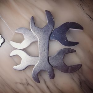 Multi-Size Flat Metal Wrench Set – Compact and Durable